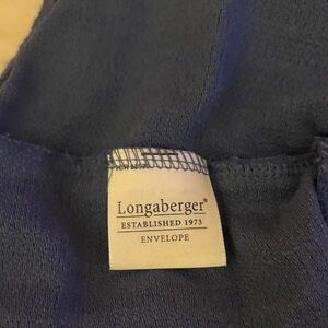 Longaberger Deep Blue Fabric Envelope liner